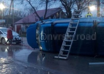 Знак Стоп? Нет, не слышал! Момент ДТП под Новороссийском